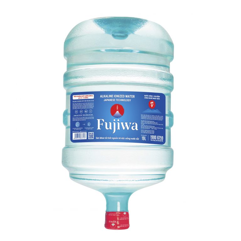 bình nước ion kiềm Fujiwa 19L úp nóng lạnh