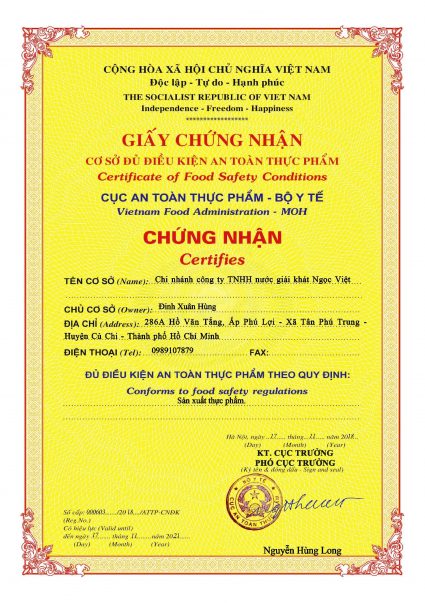 Chứng nhận sản phẩm